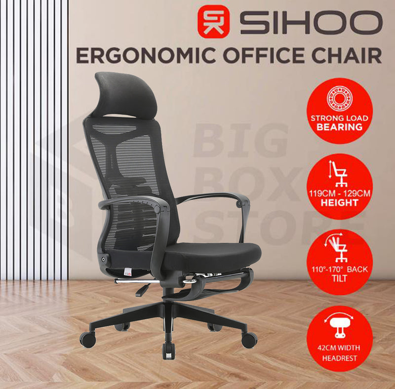 SIHOO M88 Ergonomic Office Chair With Headrest and Footrest