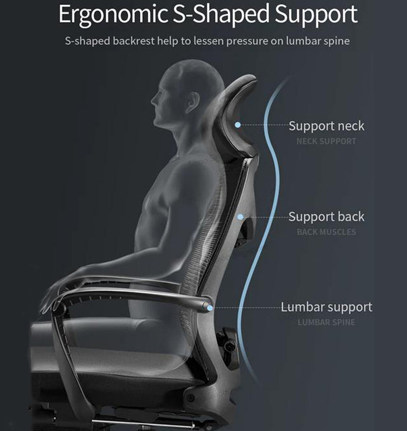 SIHOO M88 Ergonomic Office Chair With Headrest and Footrest