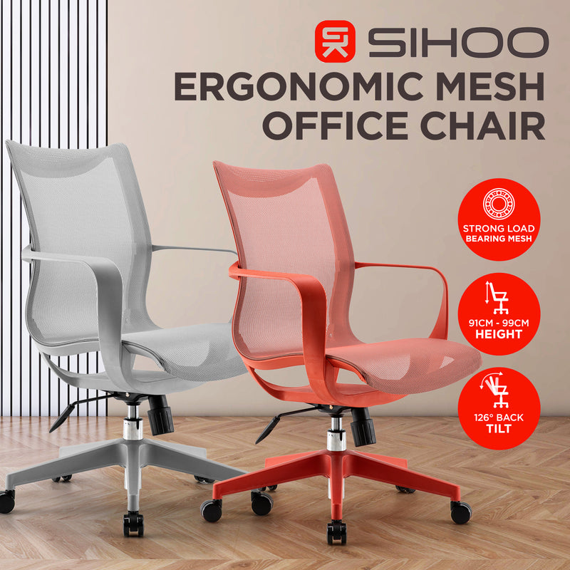 SIHOO M77 Ergonomics Home Office Chair - Red