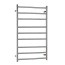 Viviendo Polished Premium Stainless Steel Electric Heated Towel Rack - 9 Bar
