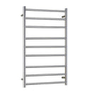 Viviendo Polished Premium Stainless Steel Electric Heated Towel Rack - 6 Bar