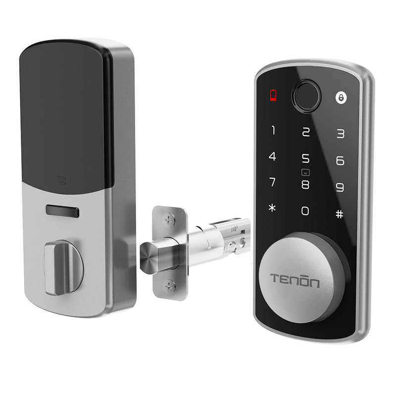 Tenon K7 Bluetooth Smart Door Lock Fingerprints Keypad Remote Access - Black