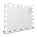 Viviendo Hollywood LED Lighted Makeup Mirror with Dimmable Bulbs, Tabletop or Wall-Mounted, White