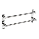 Viviendo Stylish Stainless Steel Adjustable Bathroom Towel Rack Rail Holder with Hooks