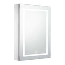 Viviendo Bathroom Shaving Mirror Cabinet LED Light Vanity Stainless Steel - 1/2/3 Doors