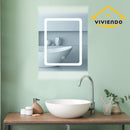 Viviendo Bathroom Shaving Mirror Cabinet LED Light Vanity Stainless Steel - 1/2/3 Doors