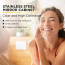 Viviendo Bathroom Shaving Mirror Cabinet Vanity Cabinets Stainless Steel 1/2/3 Doors