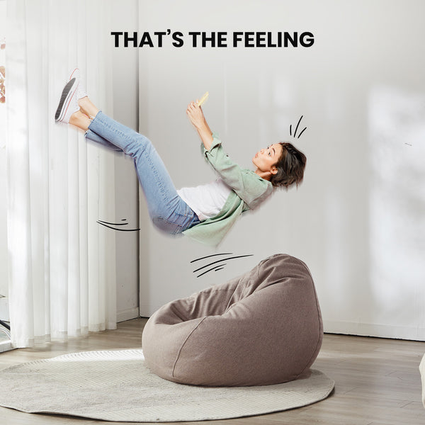 Viviendo Large Bean Bag Chair Lounger Cover Gaming Floor Lazy Sofa Cover Adults Kids Pets