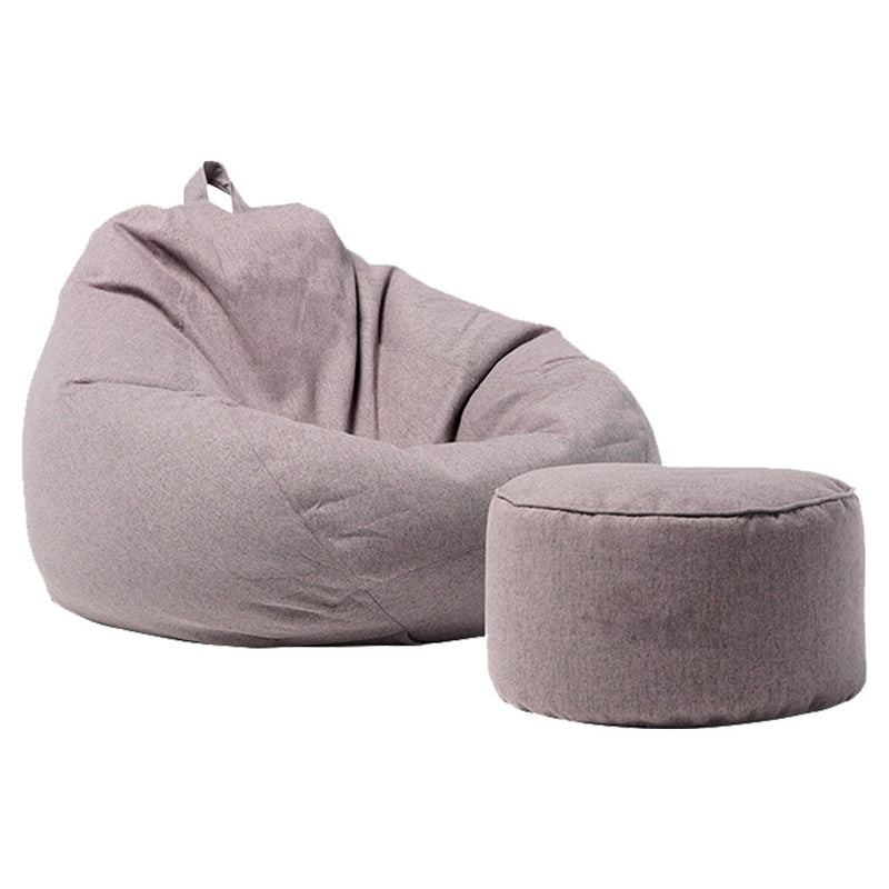 Viviendo Extra Large Bean Bag Chair Ottoman Lounger Cover Grey