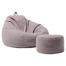 Viviendo Extra Large Bean Bag Chair Ottoman Lounger Cover Grey/Green