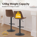 Viviendo Bar Stools Swivel Kitchen Dinning Height Chairs Gas Lift Barstool