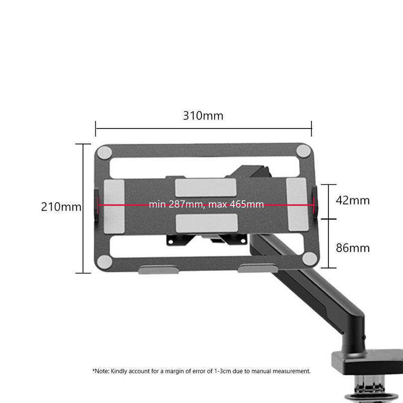 Viviendo Laptop Tablet Holder Mount Tray for VESA Monitor Arm Monitor Riser