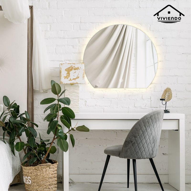 Viviendo LED Wall Mirror Anti-fog Vanity Bathroom Mirrors Smart Touch