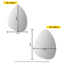 Viviendo LED Teardrop Wall Mirror Anti-fog Vanity Bathroom Mirrors Smart Touch