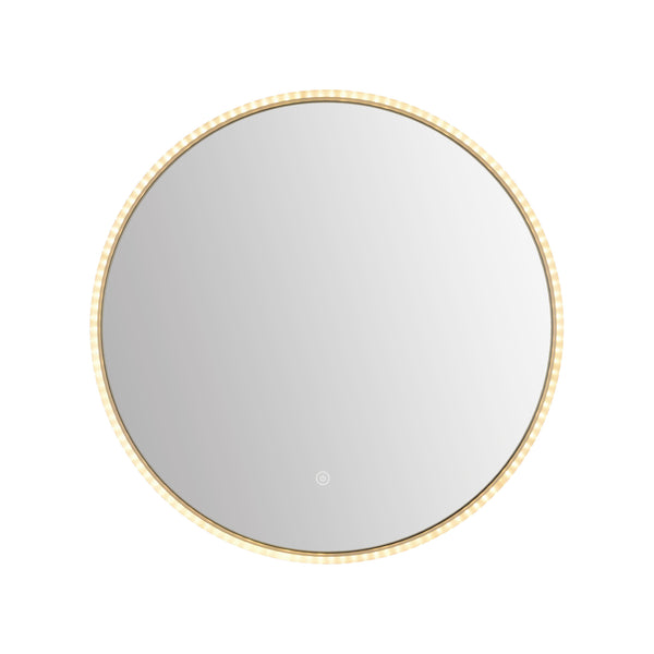 Viviendo 60cm Round LED Wall Mirror Anti-fog Vanity Bathroom Mirrors Smart Touch