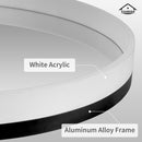 Viviendo 60cm Round LED Wall Mirror Anti-fog Vanity Bathroom Mirrors Smart Touch