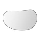 Viviendo Pebble Wall Mirror Irregular Shape Vanity Bathroom Mirrors Metal Frame
