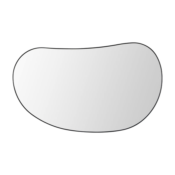 Viviendo Pebble Wall Mirror Irregular Shape Vanity Bathroom Mirrors Metal Frame