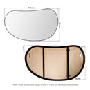 Viviendo Pebble Wall Mirror Irregular Shape Vanity Bathroom Mirrors Metal Frame