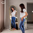 Viviendo Arched Full Length Mirror 1500x500mm Floor Dressing Mirrors Freestanding
