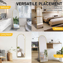 Viviendo Arched Full Length Mirror 1500x500mm Floor Dressing Mirrors Freestanding