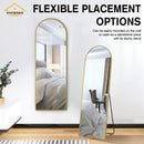 Viviendo Arched Full Length Mirror 1500x500mm Floor Dressing Mirrors Freestanding