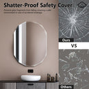 Viviendo Crystalline Mirror Beveled Edge Wall Mirrors Frameless Home Decorative