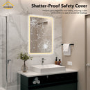 Viviendo 60x80cm Rectangular LED Wall Mirror Anti-fog Vanity Bathroom Mirrors