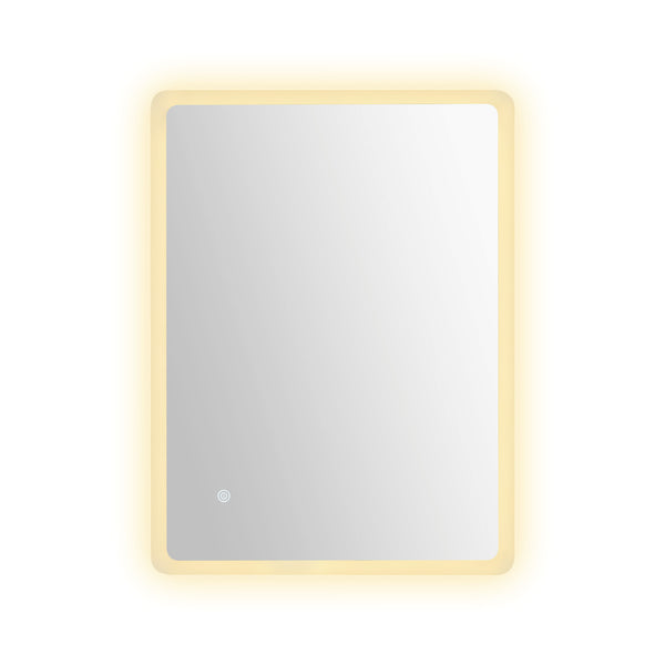 Viviendo 70x90cm Rectangular LED Wall Mirror Anti-fog Vanity Bathroom Mirrors Smart Touch