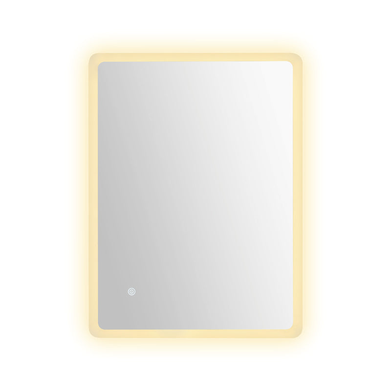 Viviendo 70x90cm Rectangular LED Wall Mirror Anti-fog Vanity Bathroom Mirrors Smart Touch