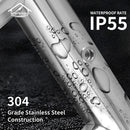 Viviendo Heated Towel Rail Rack Bathroom Stainless Steel Electric Rails 8 Bars