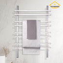Viviendo Heated Towel Rail Rack Bathroom Stainless Steel Electric Rails 8 Bars