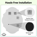 Viviendo Wall Mirror Beveled Edge Mirrors Frameless Decorative 60x80 / 70x90 cm