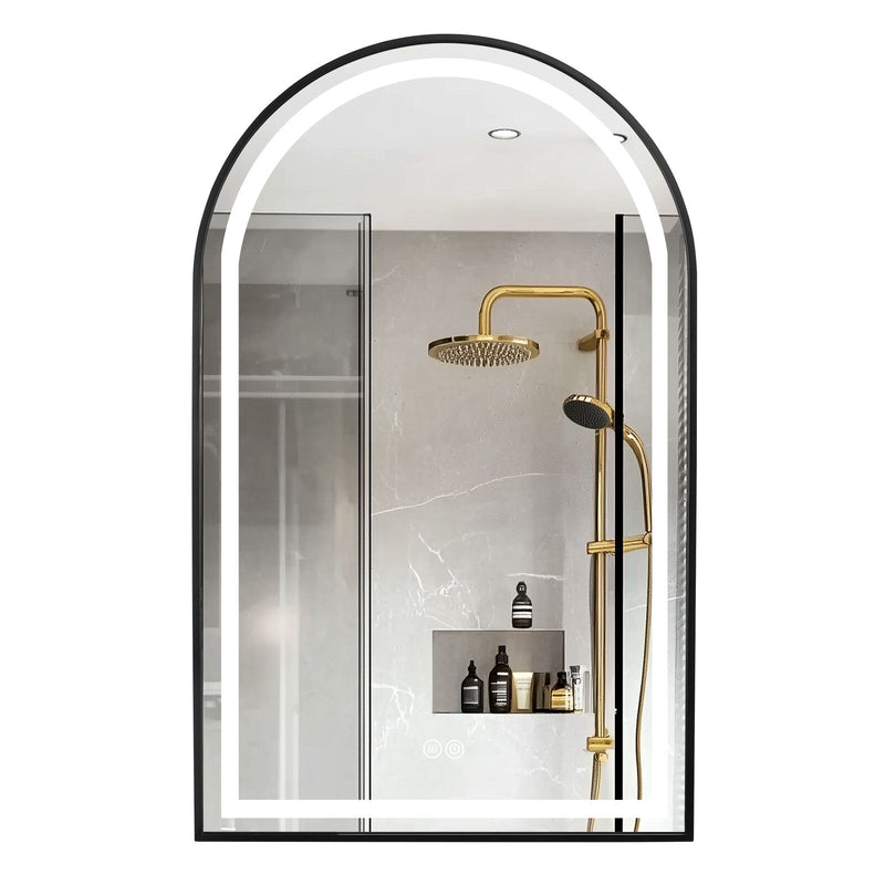 Viviendo Arch Bathroom Wall Mirror Anti-Fog LED Vanity Makeup Mirrors
