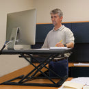 Viviendo Height Adjustable Desk Riser Sit Stand Computer Office Keyboard Shelf 510mm height and 15kg Load Black