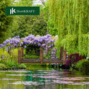 HortiKRAFT Wooden Garden Bridge 35cm Outdor Decor Yard Arc Creek Fir Wood