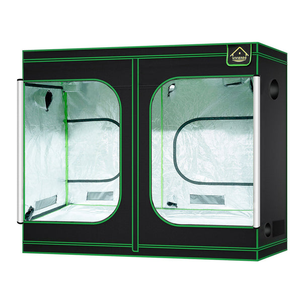 Viviendo Grow Tent Kits Hydroponics Indoor Plant Room 1.2x2.4x2M 600D Oxford