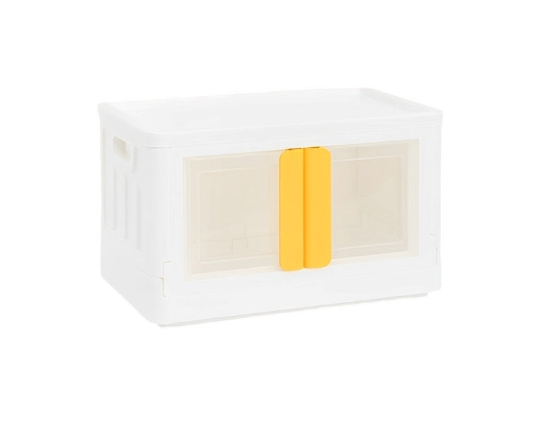 Viviendo 72L Home Storage Containers Foldable Organizers Stackable Large Storage Wardrobe Box - Lemon