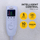 Viviendo 350 GSM Heated Electric Blanket Synthetic Wool Top - Single