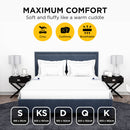 Viviendo 350 GSM Heated Electric Blanket Synthetic Wool Top - Single