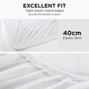 Viviendo 350 GSM Heated Electric Blanket Underlay with Synthetic Wool Top and 40cm Elastic Skirt