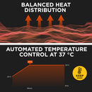 Viviendo 350 GSM Heated Electric Blanket Underlay with Synthetic Wool Top and 40cm Elastic Skirt