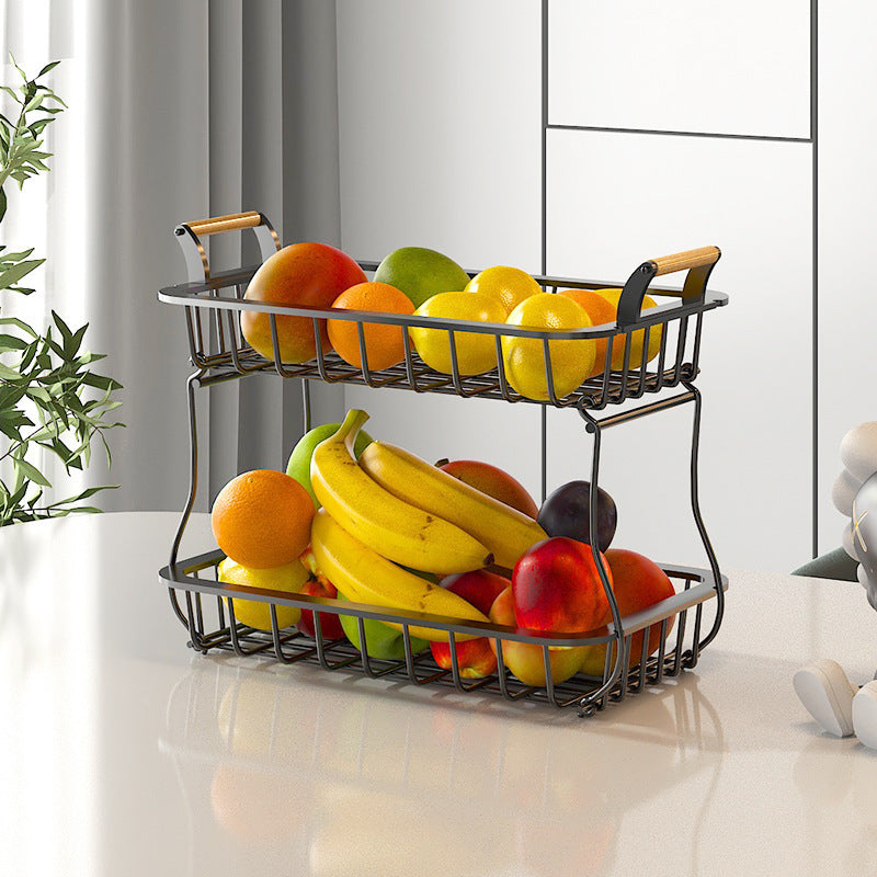 Viviendo 2 Tier Fruit Bowl Kitchen Storage