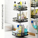 Viviendo Square Rotating Kitchen Storage Spice Organiser Rack for Pantry Bathroom