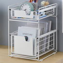 Viviendo Pantry Kitchen Organiser Sauce Rack Spice Storage with sliding drawers in Carbon Steel