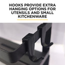 Viviendo Magnetic Fridge Storage Shelf with Paper Towel Holder Kitchen Spice Rack Organiser - White