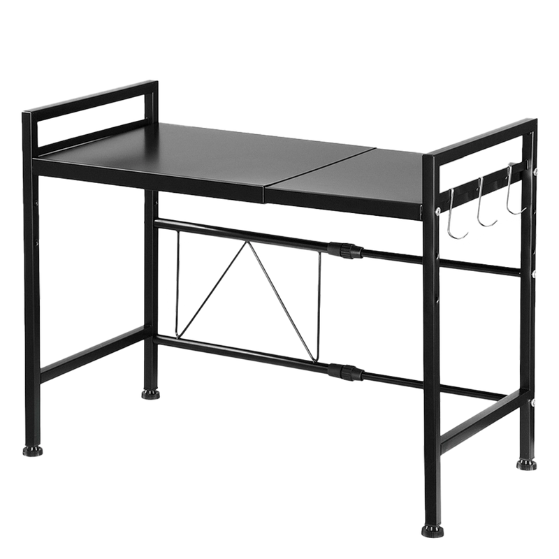 Viviendo Microwave Oven Shelf Rack Adjustable Metal Kitchen Organiser Storage 2 Tier