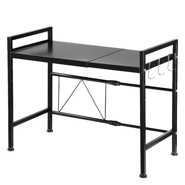 Viviendo Microwave Oven Shelf Rack Adjustable Metal Kitchen Organiser Storage 2 Tier
