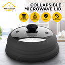Microwave Vented Glass Cover and Multifunction Silicone Splatter Guard Lid