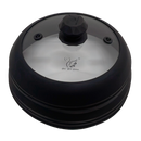 Microwave Vented Glass Cover and Multifunction Silicone Splatter Guard Lid